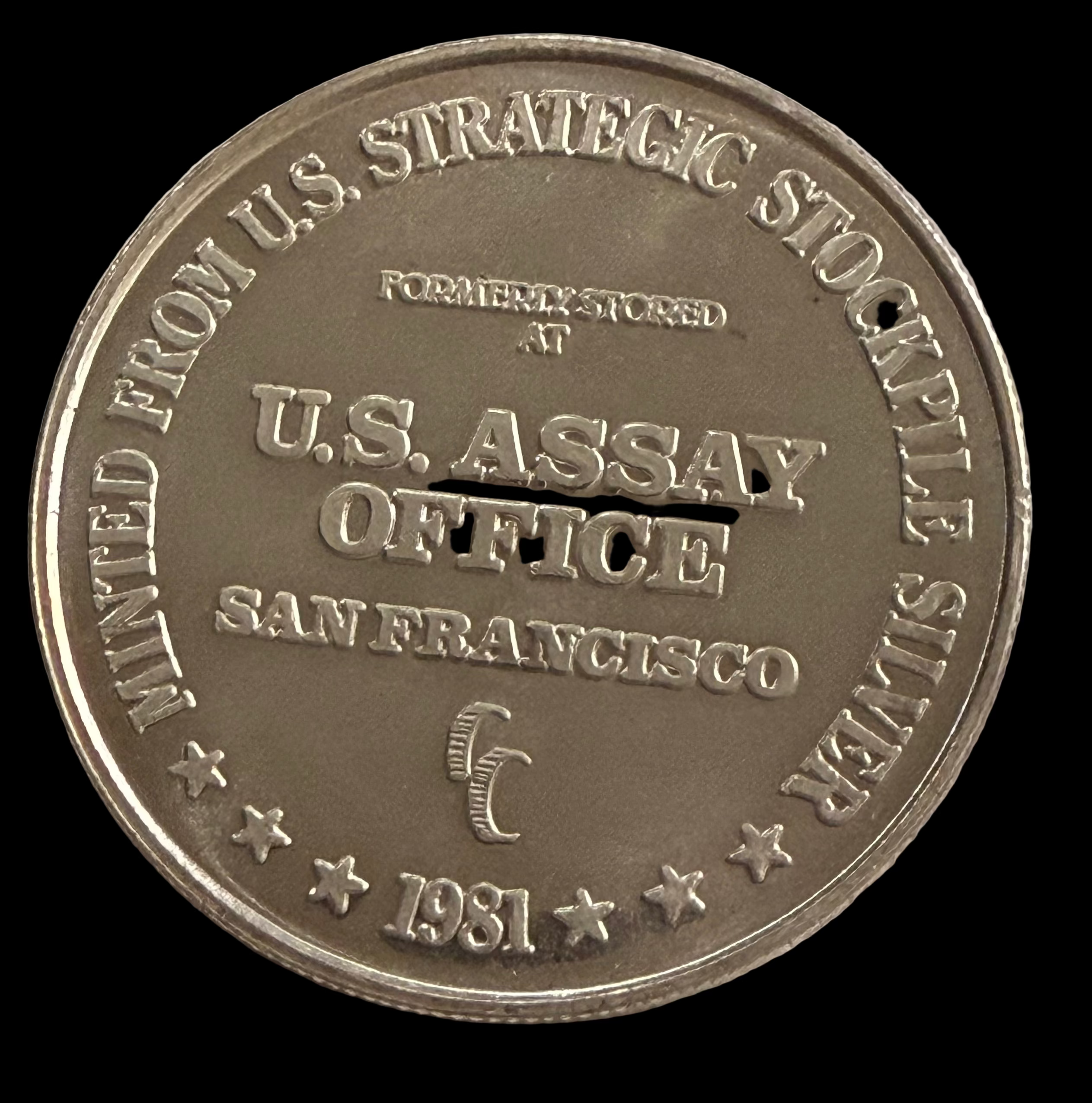 Troy oz .999 fine silver round